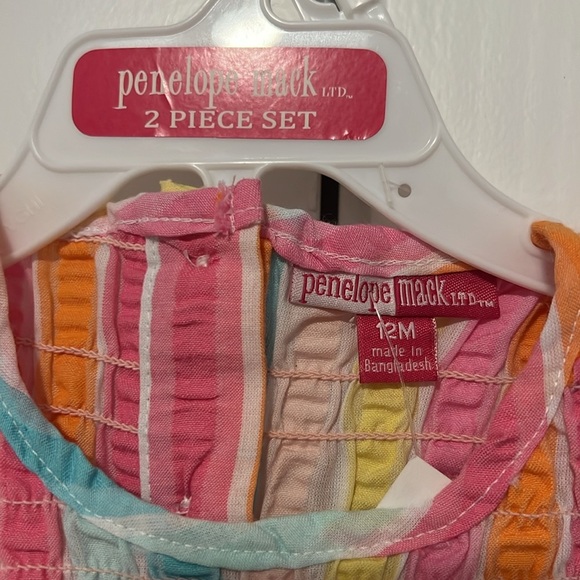 Penelope Mack Striped 2 piece set 12m - Picture 3 of 4